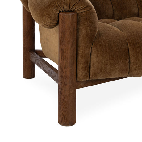 Sansa Bronze Upholstered Sofa | OROA