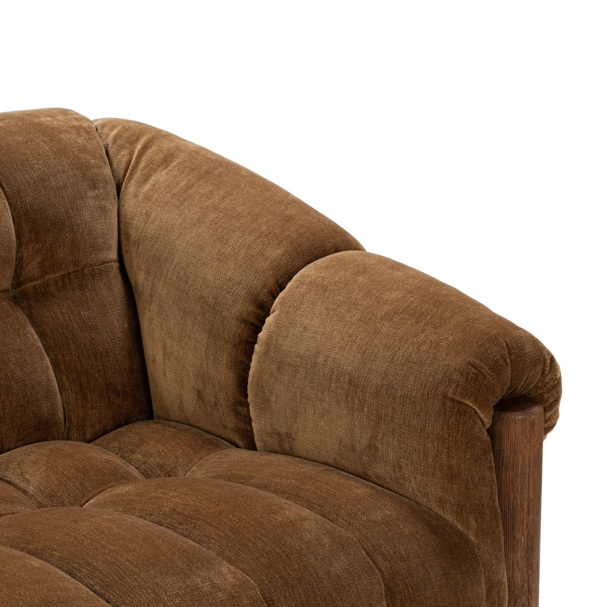 Sansa Bronze Upholstered Sofa | OROA