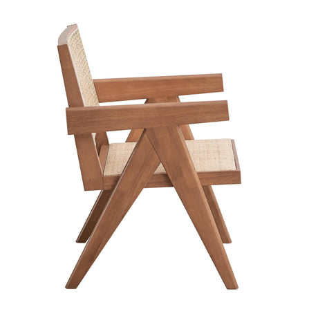 Modern European furniture - Natural Velentina Rattan Accent Chair - www.oroa.com