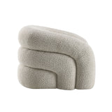 Irma Gray Boucle Swivel Chair | OROA