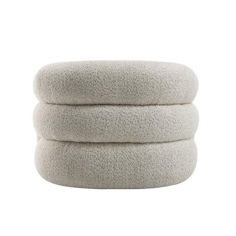 Irma Gray Boucle Swivel Chair | OROA