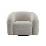 Irma Gray Boucle Swivel Chair | OROA