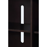 Modern European furniture - Geranio Metallic Silver Walnut Finish Console Cabinet - www.oroa.com