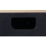 Modern European furniture - Geranio Metallic Silver Walnut Finish Console Cabinet - www.oroa.com