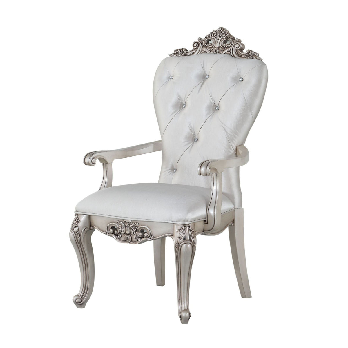 Gorsedd Cream Fabric Arm Chairs (2) | OROA