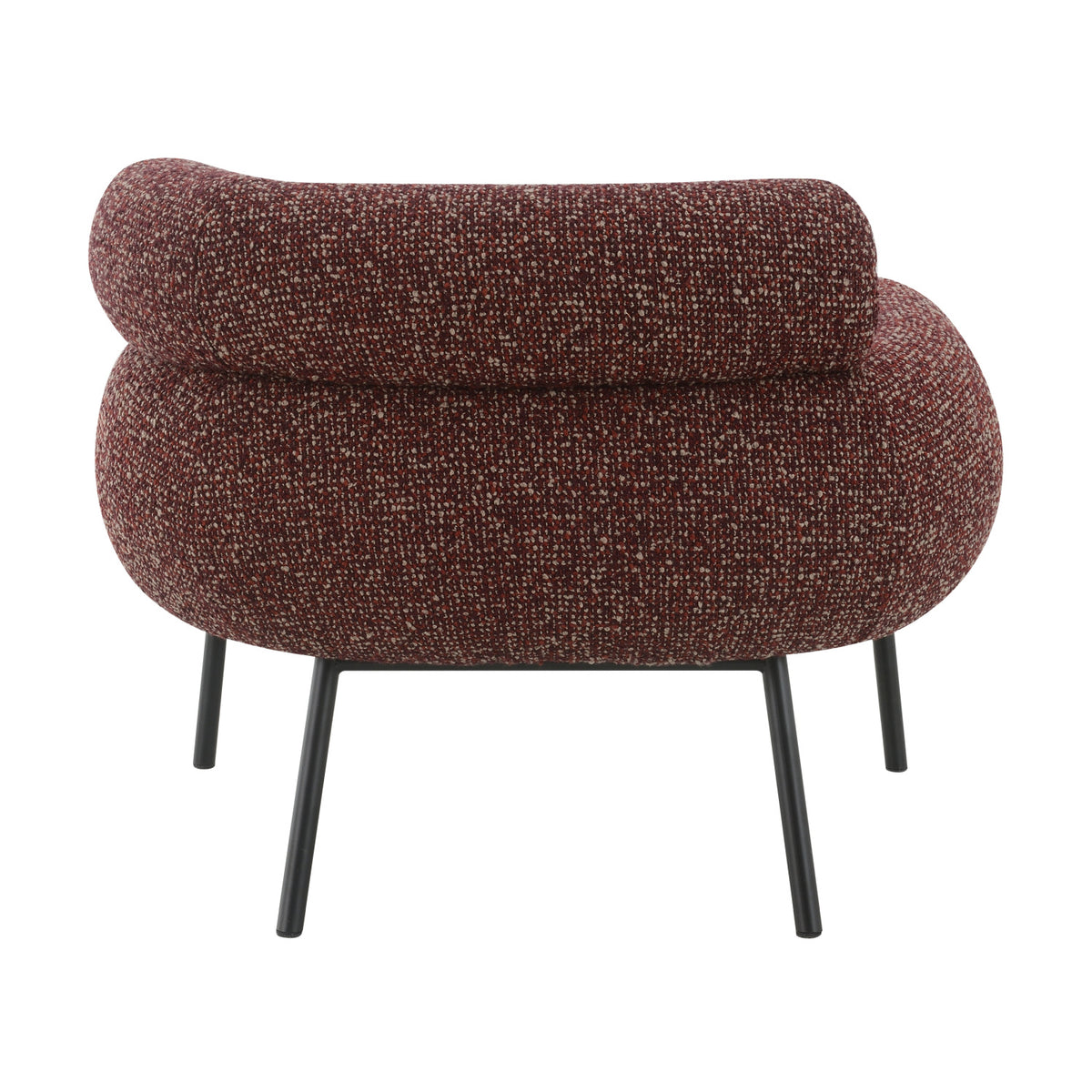 Modern European furniture - Mardi Maroon Tweed Chair - www.oroa.com