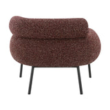 Modern European furniture - Mardi Maroon Tweed Chair - www.oroa.com