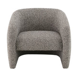Modern European furniture - Livia Brown & Gray Tweed Accent Chair - www.oroa.com
