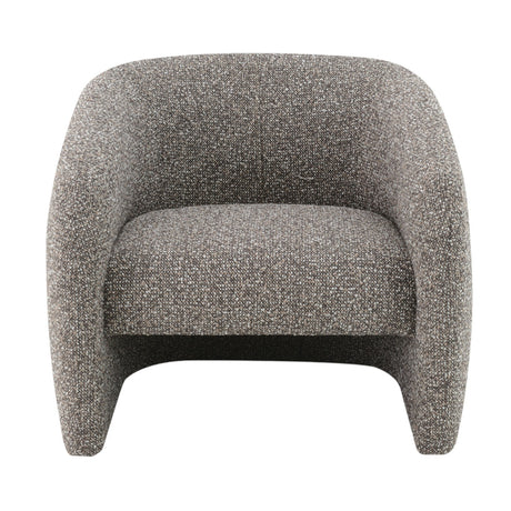 Modern European furniture - Livia Brown & Gray Tweed Accent Chair - www.oroa.com