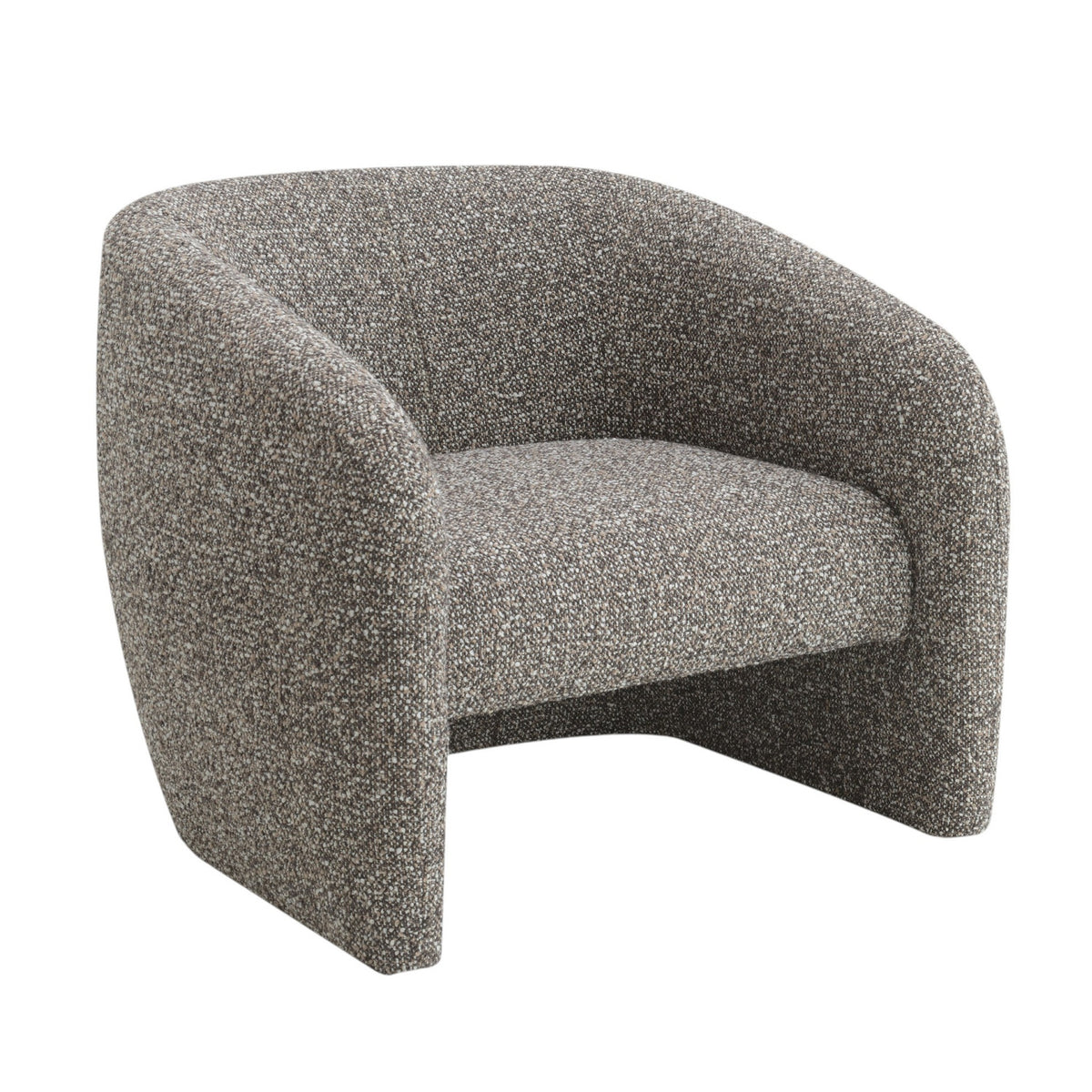 Modern European furniture - Livia Brown & Gray Tweed Accent Chair - www.oroa.com