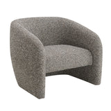 Modern European furniture - Livia Brown & Gray Tweed Accent Chair - www.oroa.com