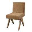 Chocolate Chenille Side Chairs (2) by OROA