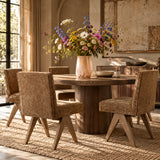 Chocolate Chenille Side Chairs (2) by OROA