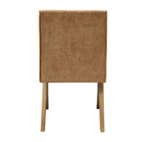 Chocolate Chenille Side Chairs (2) by OROA