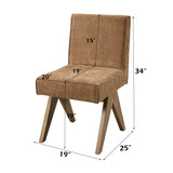 Chocolate Chenille Side Chairs (2) by OROA