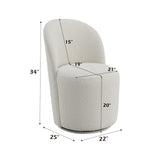 Hollis Beige Boucle Side Chairs (2) | OROA