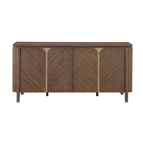 Modern European furniture - Ouida Brown and Gold Server - www.oroa.com