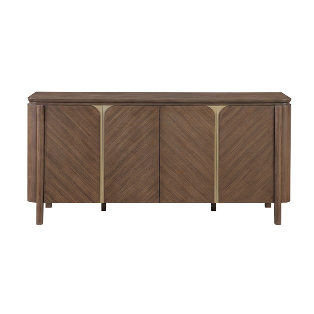 Modern European furniture - Ouida Brown and Gold Server - www.oroa.com