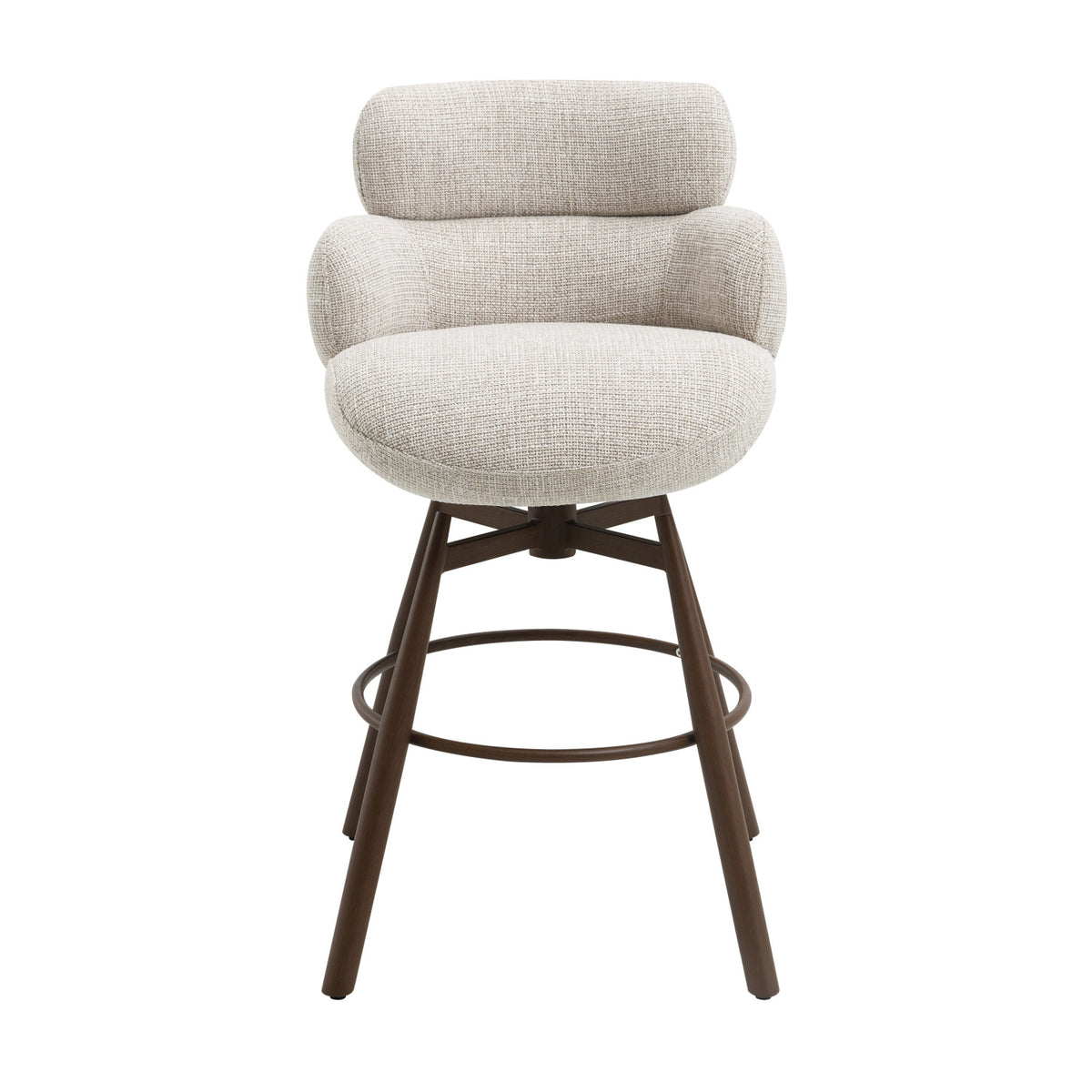 Beige Swivel Bar Stool | OROA