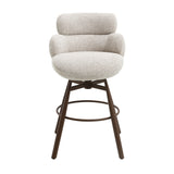 Beige Swivel Bar Stool | OROA