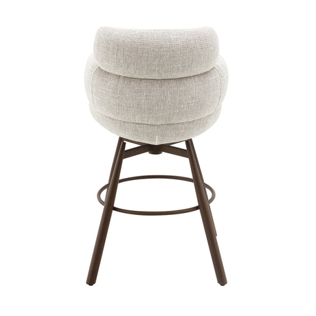 Beige Swivel Bar Stool | OROA