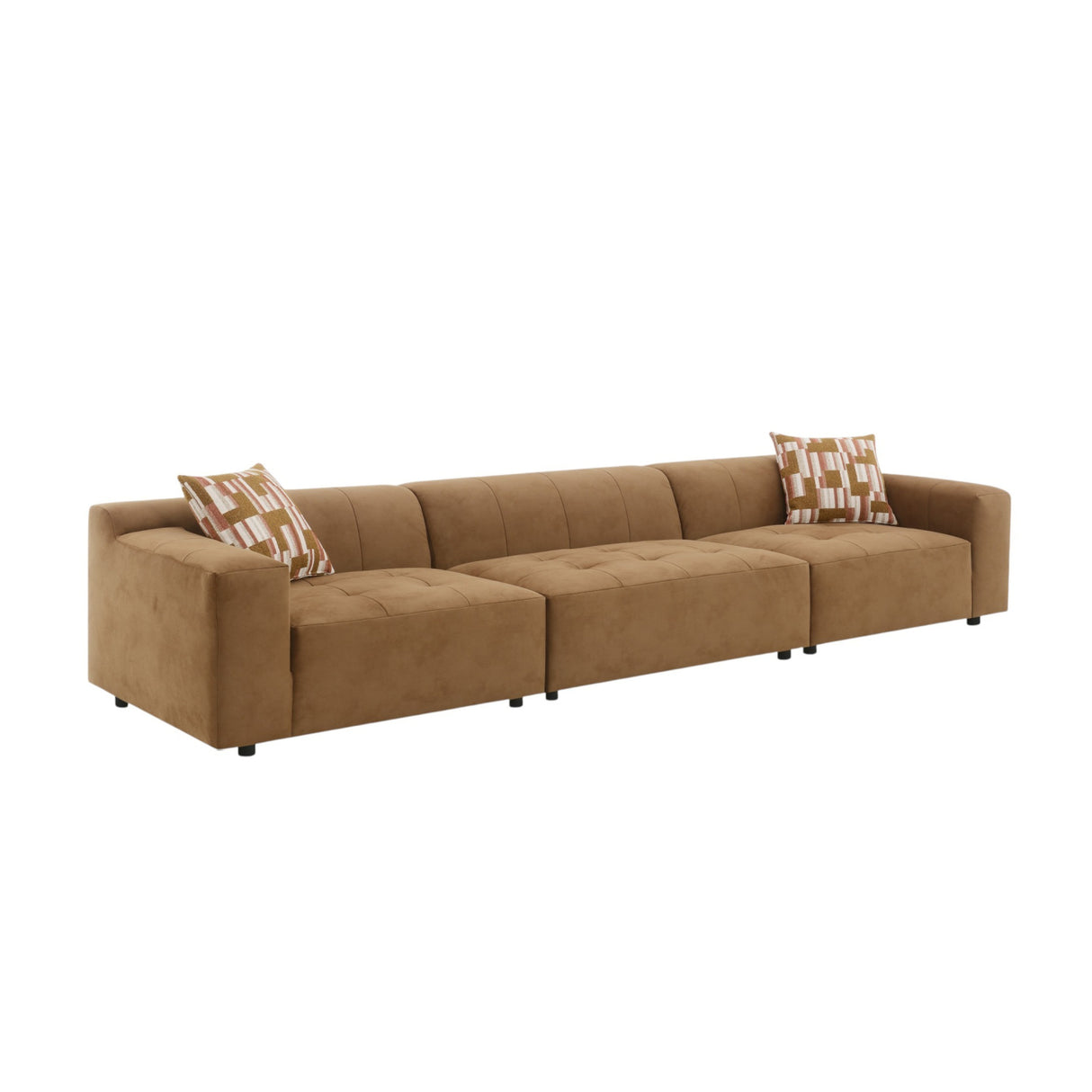 Suede Contemporary Modular Sofa | OROA