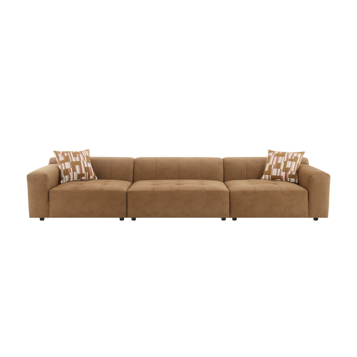Suede Contemporary Modular Sofa | OROA