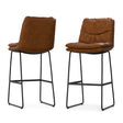 Camel Brown Bar Stools (2) by OROA