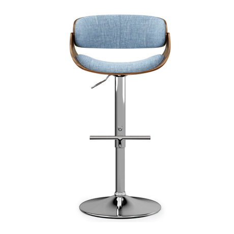 Adjustable Blue Swivel Barstool by OROA
