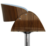 Adjustable Blue Swivel Barstool by OROA