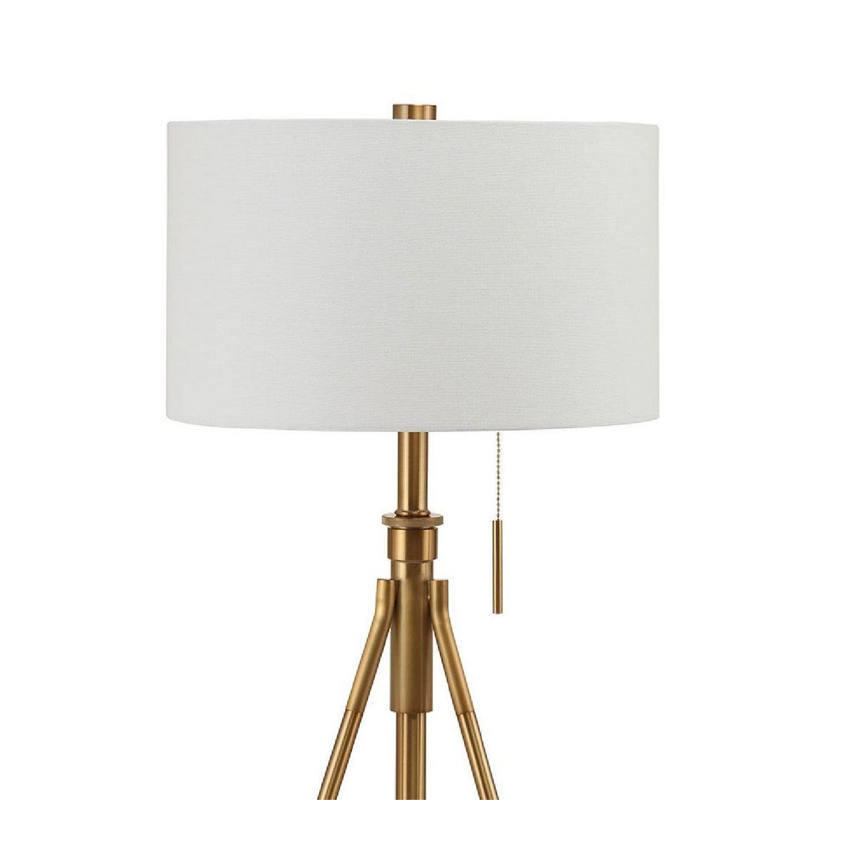 Modern European furniture - Vintage Gold Tripod Floor Lamp with Pull Switch - www.oroa.com