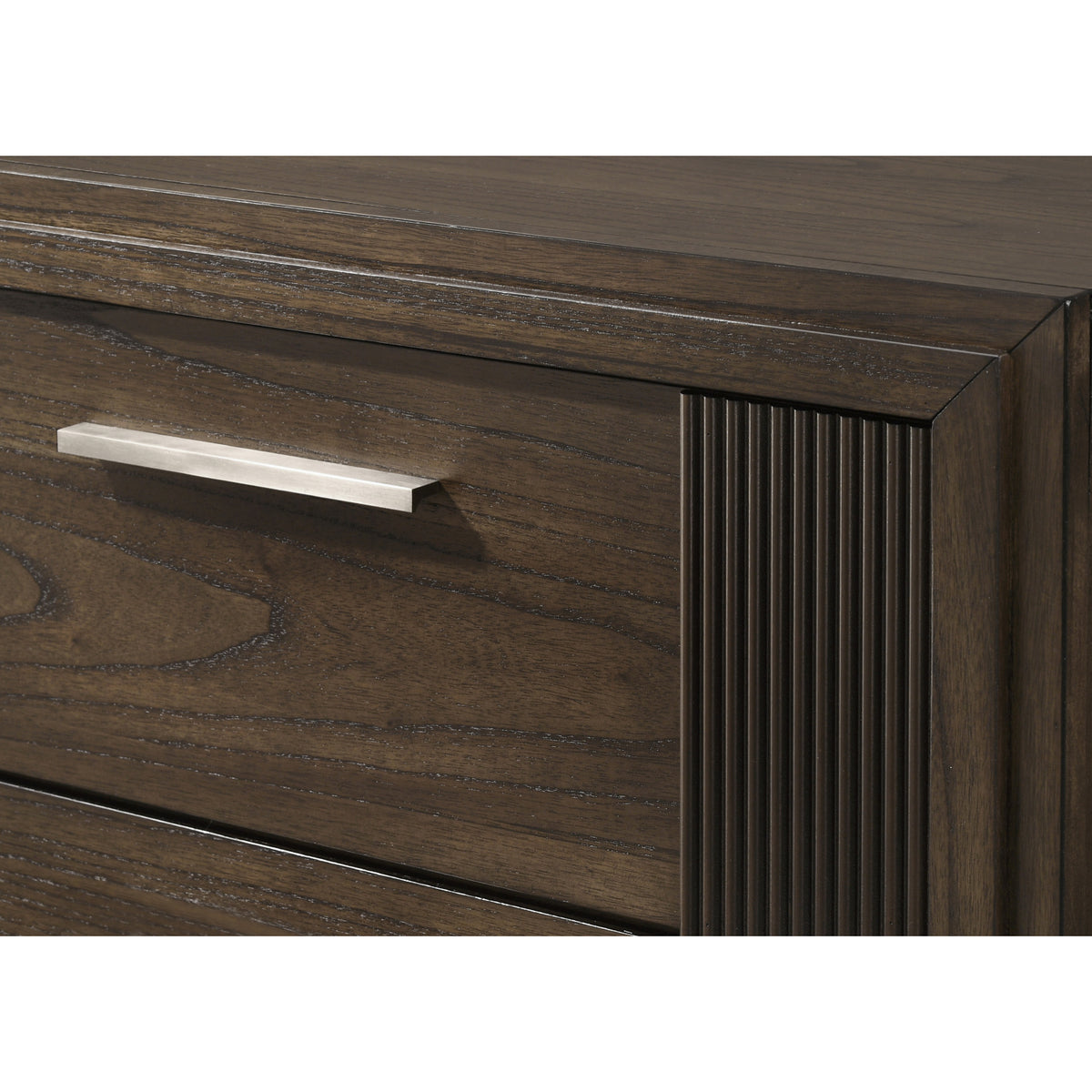 Brown 4-Drawer Wooden Chest | OROA