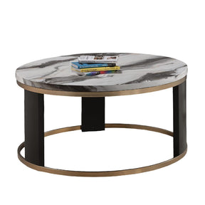 Modern European furniture - Gold Ring Frame Coffee Table - www.oroa.com