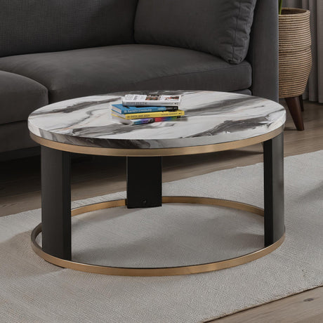 Gold Ring Frame Coffee Table | OROA