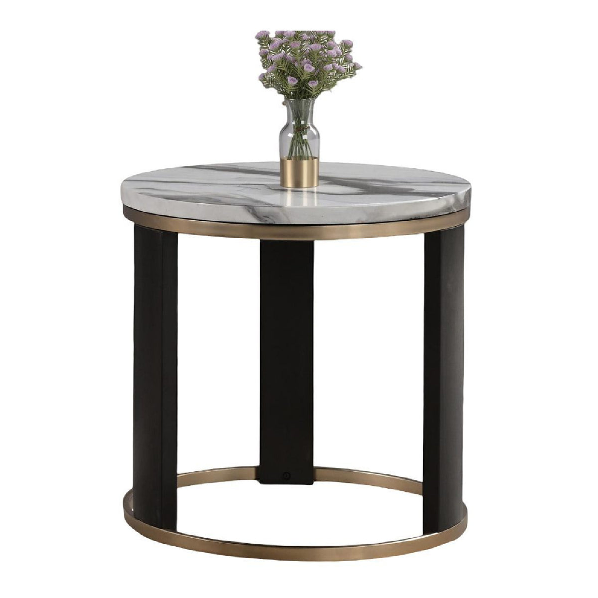 Contemporary Marble Top End Table | OROA