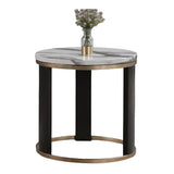 Contemporary Marble Top End Table | OROA