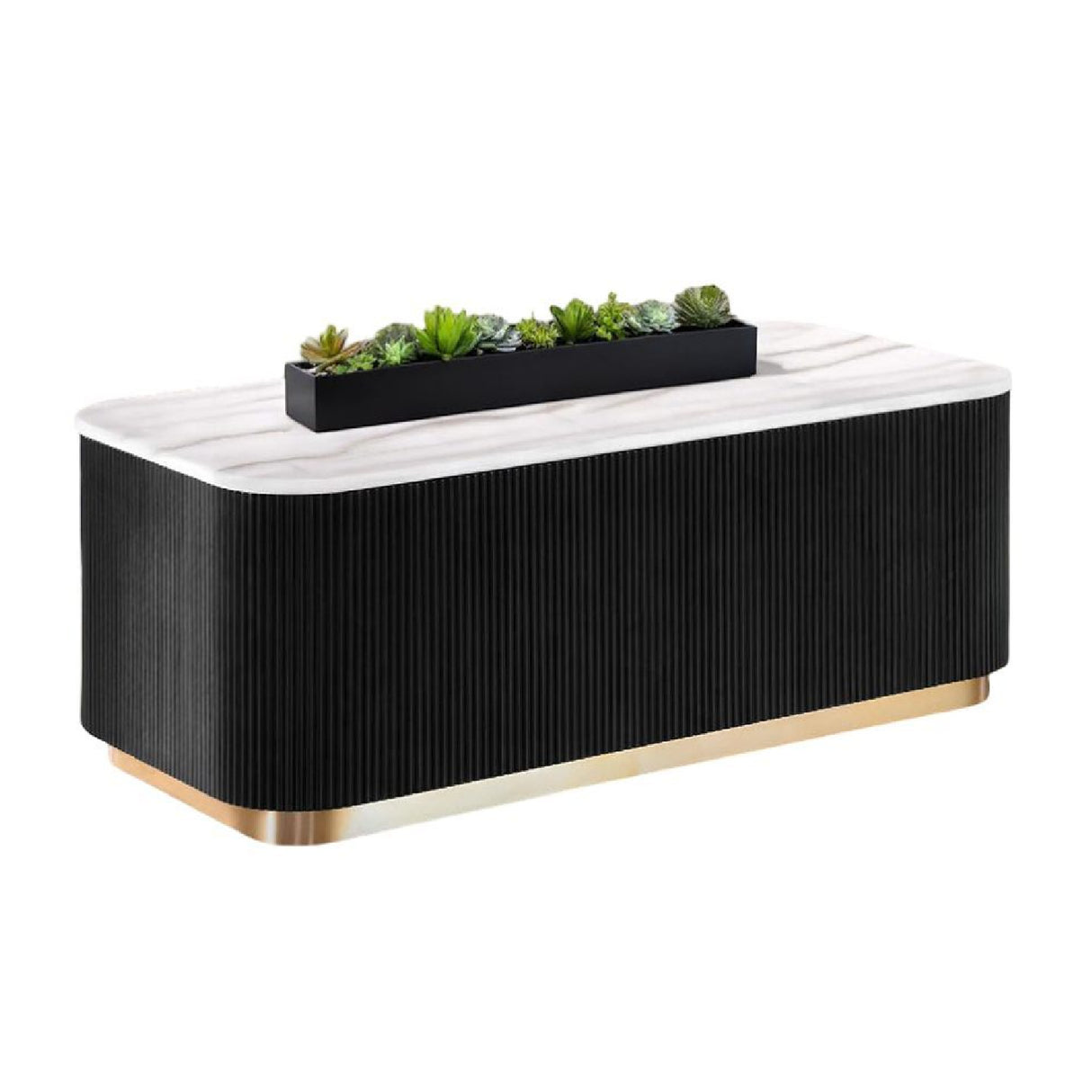 Contemporary Marble Top Coffee Table | OROA