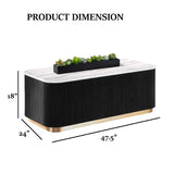Contemporary Marble Top Coffee Table | OROA
