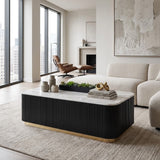 Contemporary Marble Top Coffee Table | OROA