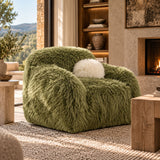 Soft And Luxurious Accent Swivel Chair | OROA