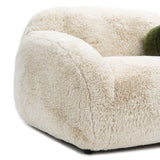 Sand Finish Contemporary Accent Swivel Chair | OROA