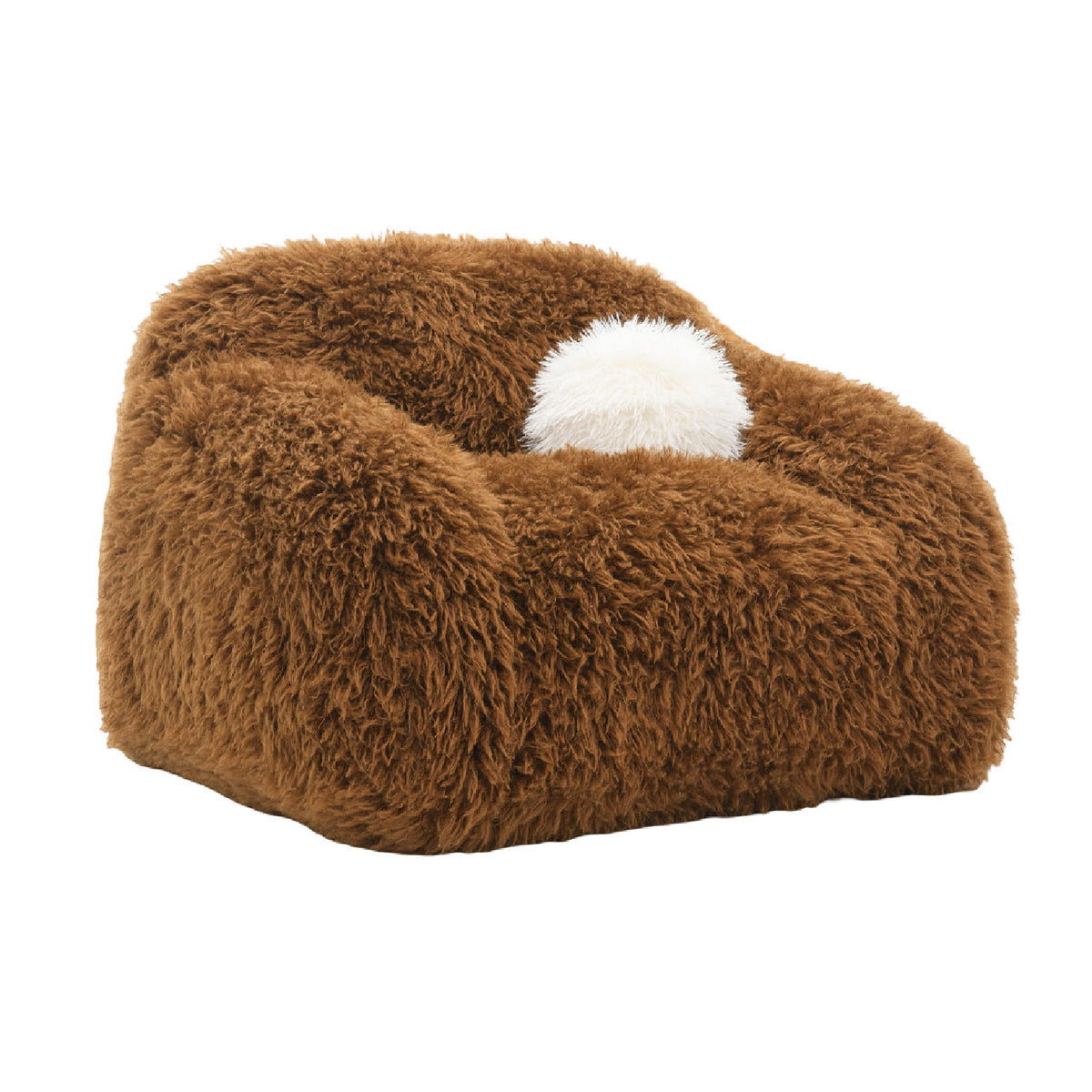 Camel Brown Luxurious Contemporary Swivel Accent Chair | OROA