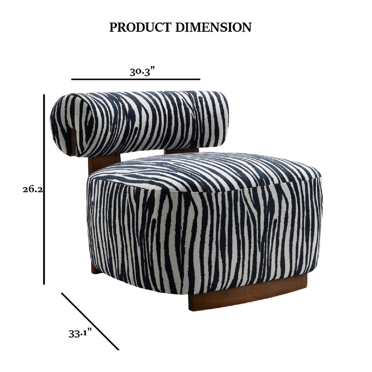Accent Chair Cylindrical Backrest by OROA