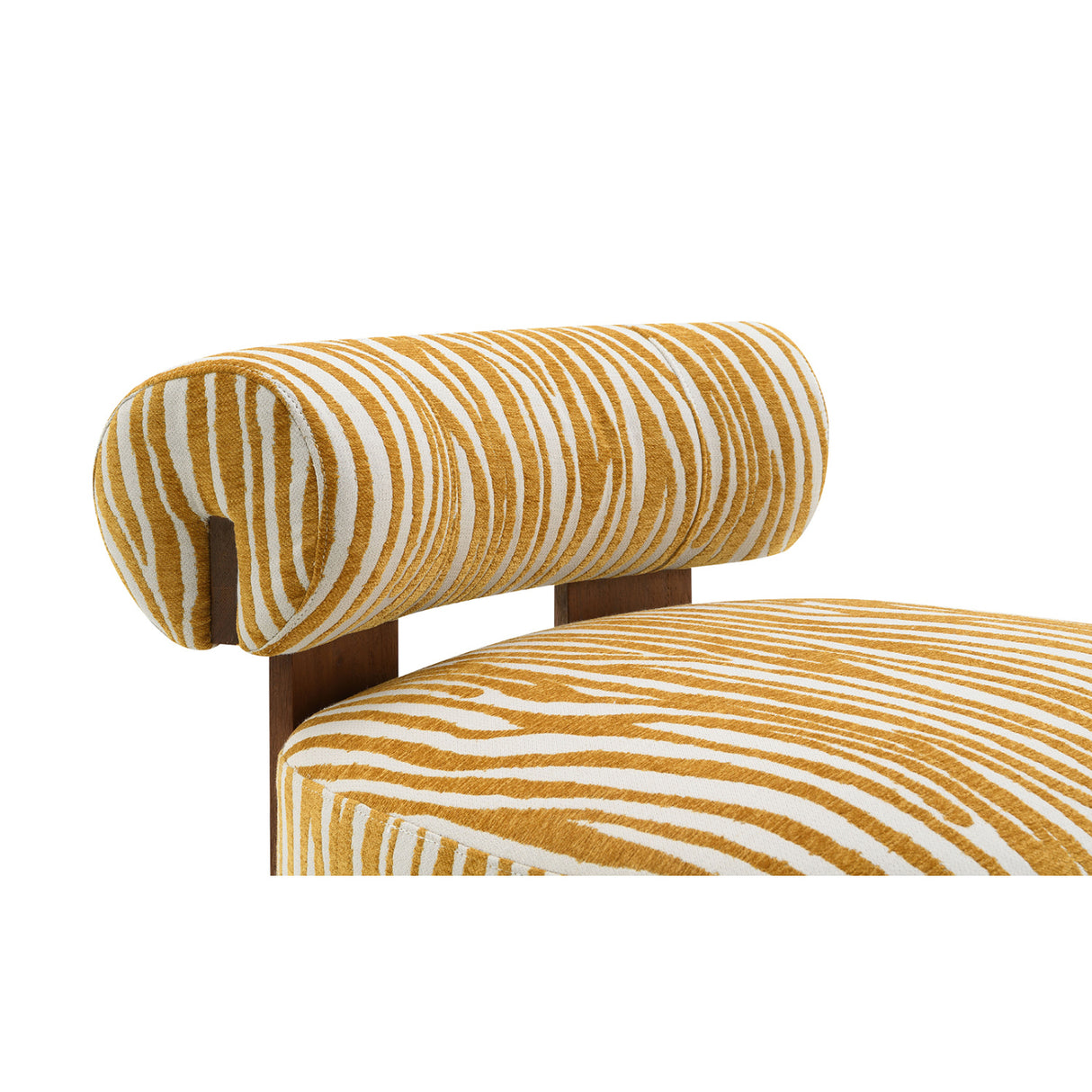 Zebra Strip Yellow Accent Chair | OROA