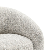 Contemporary Boucle Upholstered Swivel Chair | OROA