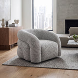Gray Curve Swivel Chair | OROA