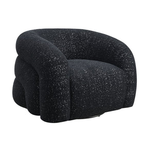 Modern European furniture - Black Curve Back Swivel Chair - www.oroa.com