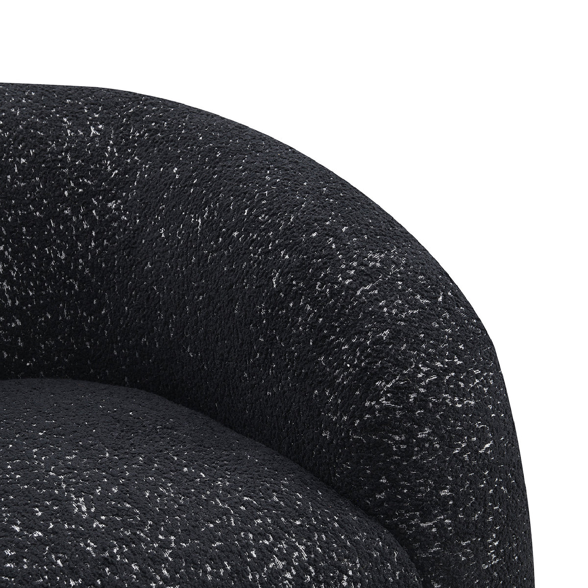 Black Curve Back Swivel Chair | OROA