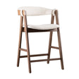 Modern European furniture - Beige Walnut Counter Stools (2) - www.oroa.com
