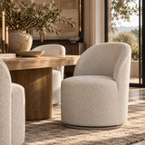 White Swivel Dining Chair | OROA